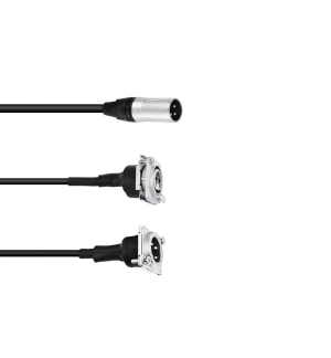 PSSO Patch Kabel XLR(F)EB/1xXLR(M)1xXLR(M)EB1m