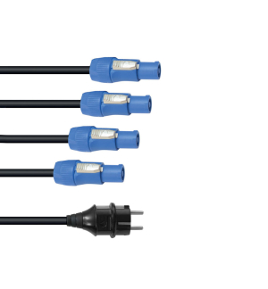 EUROLITE P-Con Netzkabel 1-4, 3x2,5mm²