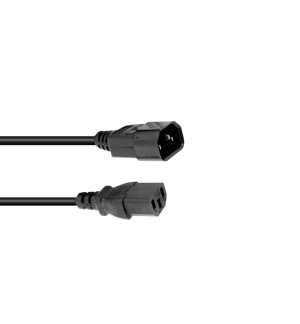 OMNITRONIC Kaltgeräte Verlängerung 3x0,75 0,6m sw