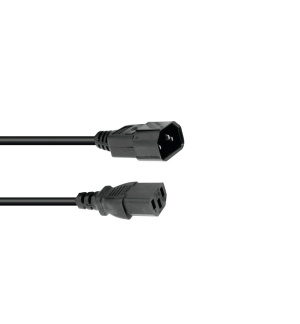 OMNITRONIC Kaltgeräte Verlängerung 3x0,75 1,5m sw