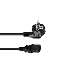 OMNITRONIC Kaltgeräte Netzkabel 3x1,0 3m sw