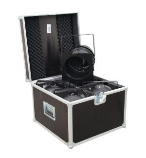 ROADINGER Flightcase 4x PAR-64 Spot kurz
