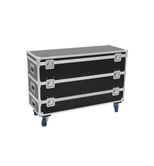 ROADINGER Flightcase 12x LED-Leiste mit Rollen