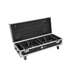 ROADINGER Flightcase 8x AKKU IP UP-4 QuickDMX mit Ladefunktion