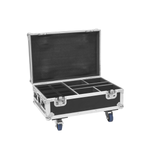 ROADINGER Flightcase 4x AKKU IP UP-4 Plus HCL Spot WDMX mit Ladefunktion