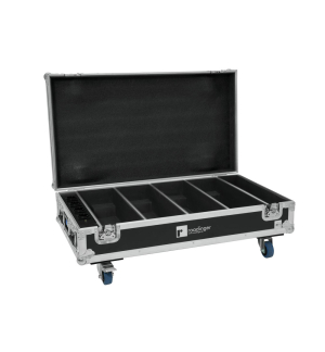 ROADINGER Flightcase 4x AKKU BAR-6 QCL mit Ladefunktion
