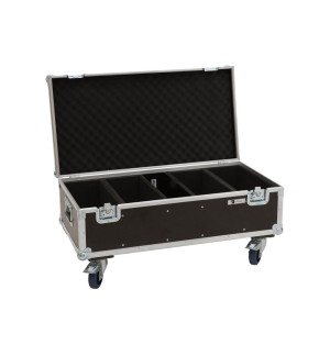ROADINGER Flightcase 4x Audience Blinder 2x100W mit Rollen
