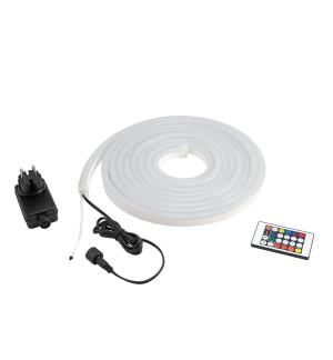 EUROLITE LED Pixel Neon Flex 12V RGB 5m mit IR Set