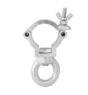 EUROLITE DEC-30E Klammer mit Öse, silber