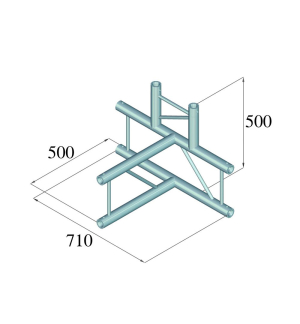 ALUTRUSS BILOCK BQ2-PAT42V 4-Weg T-Stück