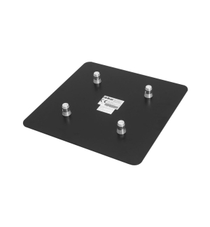 ALUTRUSS QUADLOCK Endplatte M10-Konus Male 50cm x 50cm sw