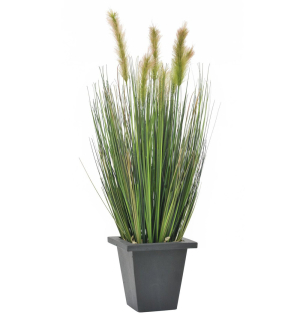 EUROPALMS Moorgras im Dekotopf, künstlich, 60cm