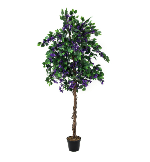 EUROPALMS Bougainvillea, lavendel, Kunstpflanze, 150cm