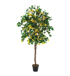 EUROPALMS Bougainvillea, Kunstpflanze, gelb, 150cm