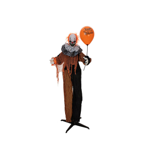 EUROPALMS Halloween Figur Clown mit Luftballon, animiert, 166cm EUROPALMS Halloween Figur Clown mit Luftballon, animiert, 166cm