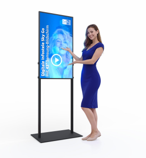 Digitale Infostele Sky Go mit 43" Samsung-Bildschirm