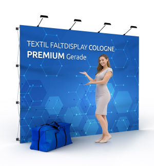Faltdisplay Cologne PREMIUM gerade - Live 01