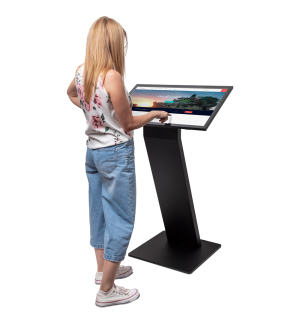 Infoterminal mit 32" Samsung-Bildschirm Schwarz