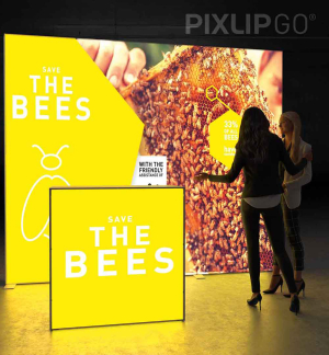 PIXLIP GO Kopf Messestand 3 x 2m PIXLIP GO Kopf Messestand 3 x 2m