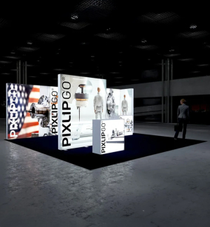 PIXLIP GO Eck Messestand 6 x 5m PIXLIP GO Eck Messestand 6 x 5m
