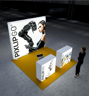 PIXLIP GO Kopf Messestand 3 x 4m - Live 01 PIXLIP GO Kopf Messestand 3 x 4m - Live 01