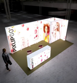 PIXLIP GO Kopf Messestand 6 x 3m - Live 01 PIXLIP GO Kopf Messestand 6 x 3m - Live 01