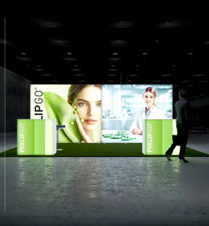 PIXLIP GO Reihen Messestand 6 x 3m - Live 01 PIXLIP GO Reihen Messestand 6 x 3m - Live 01
