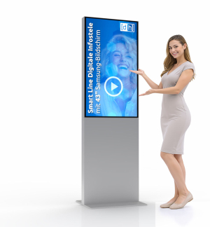 Smart Line Digitale Infostele mit Samsung Bildschirm