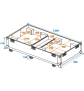 ROADINGER Flightcase 2x CLA-115