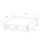 ROADINGER Rack Profi 1HE 25cm