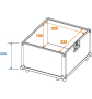 ROADINGER Platten-Case Profi ALU 50/50 glatt 100LPs