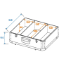 ROADINGER CD-Case ALU Digital-Booking abgerundet bl