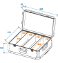 ROADINGER CD-Case schwarz 120 CDs mit Trolley