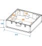 ROADINGER Plattenspieler-Case silber -S-