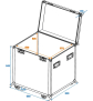 ROADINGER Universal-Tour-Case 60cm mit Rollen Profi