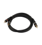 OMNITRONIC Cinch Kabel 2x2 0,9m
