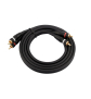 OMNITRONIC Cinch Kabel 2x2 Erdung 1,5m