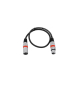 OMNITRONIC XLR Kabel 3pol 0,5m sw/rt