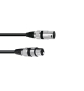 OMNITRONIC XLR Kabel 3pol 0,2m sw