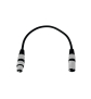 OMNITRONIC XLR Kabel 3pol 0,2m sw