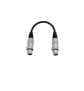 OMNITRONIC Adapterkabel XLR(F)/XLR(F) 0,2m sw