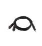 OMNITRONIC Adapterkabel 3,5 Klinke/2xCinch 1,5m sw