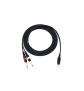 OMNITRONIC Adapterkabel 3,5 Klinke/2xKlinke 3m sw