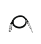 OMNITRONIC Adapterkabel XLR(F)/Klinke mono 0,9m sw