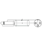 OMNITRONIC Adapterkabel XLR(F)/Klinke mono 0,9m sw