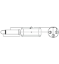 OMNITRONIC Adapterkabel XLR(F)/Klinke mono 5m sw