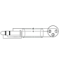 OMNITRONIC Adapterkabel XLR(F)/Klinke stereo 0,9m sw