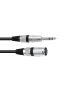 OMNITRONIC Adapterkabel XLR(M)/Klinke stereo 0,9m sw
