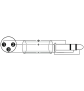 OMNITRONIC Adapterkabel XLR(M)/Klinke stereo 5m sw