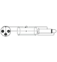 OMNITRONIC Adapterkabel XLR(M)/Klinke mono 0,9m sw